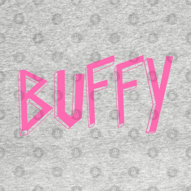 Buffy the vampire slayer metal logo by Ladybird Etch Co.